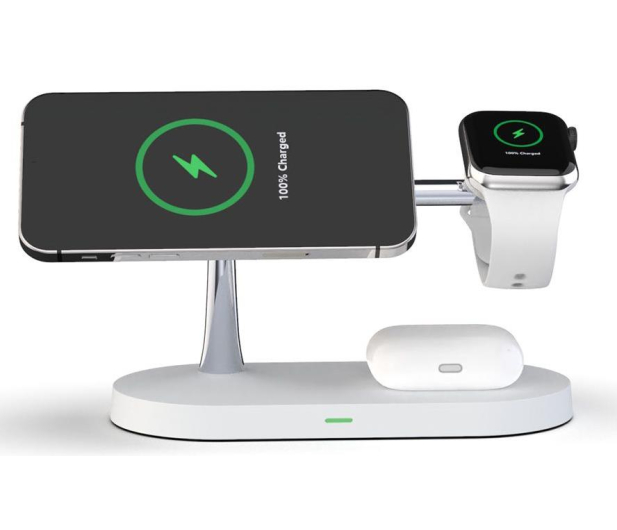 TECH-PROTECT indukcyjna A12 3w1 MagSafe 15 W Biała - 662736 - zdjęcie 2